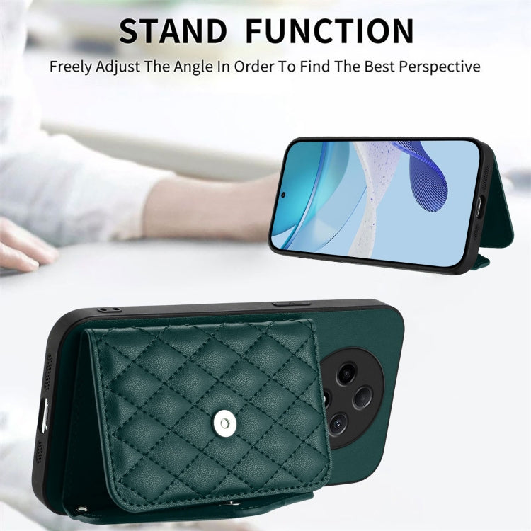 Rhombic Texture Card Bag RFID Phone Case with Long Lanyard, For OPPO A3 Pro 5G, For OPPO Reno11 F Thai Version, For OPPO F25 Pro 5G India, For OPPO Reno11 Global, For OPPO Reno11 Pro Global, For OPPO A38 4G / A18 4G, For OPPO A58 4G, For OPPO Reno10 5G