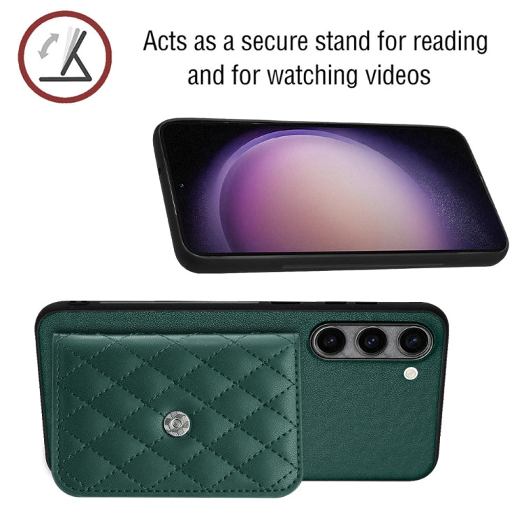 Rhombic Texture Card Bag RFID Phone Case with Long Lanyard, For Samsung Galaxy S23 5G, For Samsung Galaxy A14 5G, For Samsung Galaxy A04 4G, For Samsung Galaxy A13 5G / A04s, For Samsung Galaxy S20 FE, For Samsung Galaxy A23, For Samsung Galaxy A53 5G ...