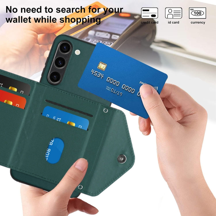 Rhombic Texture Card Bag RFID Phone Case with Long Lanyard, For Samsung Galaxy S23 5G, For Samsung Galaxy A14 5G, For Samsung Galaxy A04 4G, For Samsung Galaxy A13 5G / A04s, For Samsung Galaxy S20 FE, For Samsung Galaxy A23, For Samsung Galaxy A53 5G ...