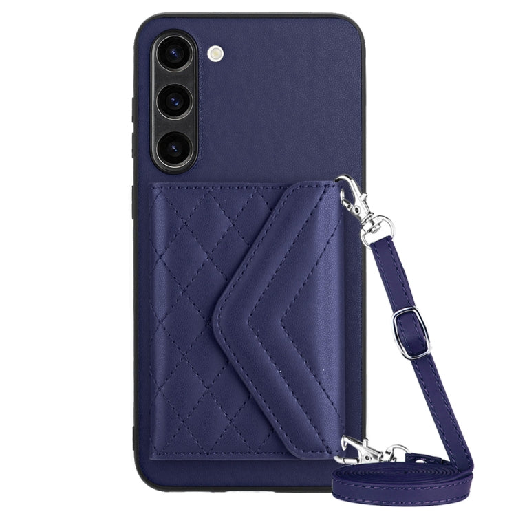 Rhombic Texture Card Bag RFID Phone Case with Long Lanyard, For Samsung Galaxy S23 5G, For Samsung Galaxy A14 5G, For Samsung Galaxy A04 4G, For Samsung Galaxy A13 5G / A04s, For Samsung Galaxy S20 FE, For Samsung Galaxy A23, For Samsung Galaxy A53 5G ...