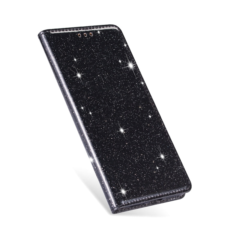 Ultrathin Glitter Magnetic Horizontal Flip Leather Case with Holder & Card Slots, For Huawei P Smart+ 2019, For Huawei P20 Lite, For Huawei P20 Pro, For Huawei P30, For Huawei P30 Lite, For Huawei Y7 (2019), For Huawei Y6 (2019)