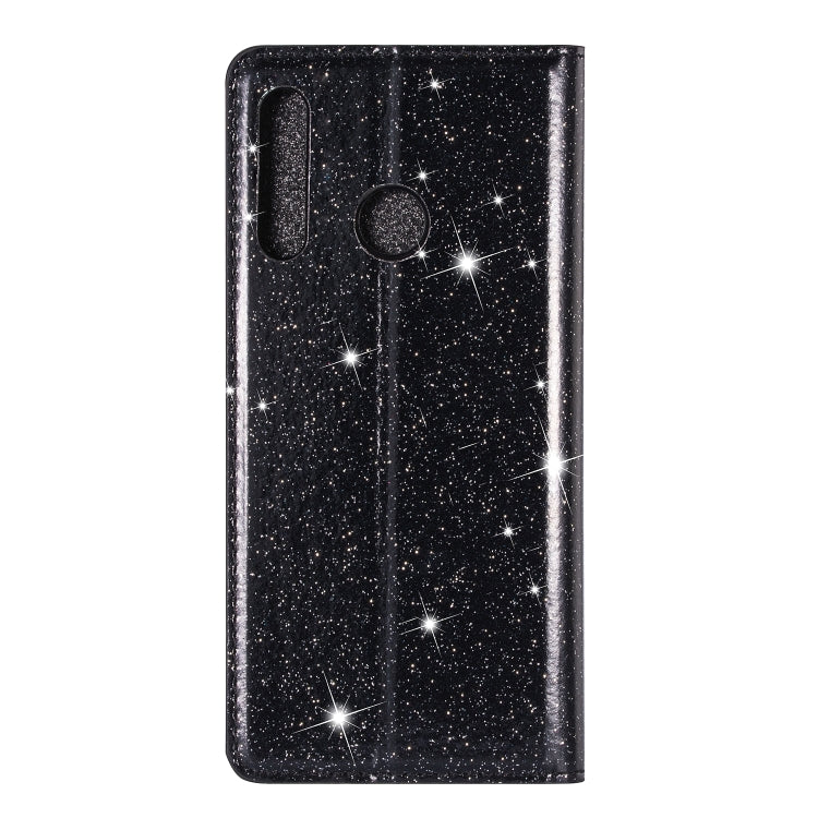 Ultrathin Glitter Magnetic Horizontal Flip Leather Case with Holder & Card Slots, For Huawei P Smart+ 2019, For Huawei P20 Lite, For Huawei P20 Pro, For Huawei P30, For Huawei P30 Lite, For Huawei Y7 (2019), For Huawei Y6 (2019)