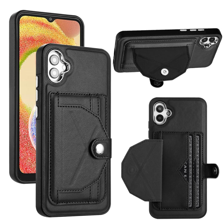 Shockproof Leather Phone Case with Card Holder, For Samsung Galaxy S24 Ultra 5G, For Samsung Galaxy S24+ 5G, For Samsung Galaxy S24 5G, For Samsung Galaxy A15, For Samsung Galaxy A05, For Samsung Galaxy A05s, For Samsung Galaxy A25 5G                  ...