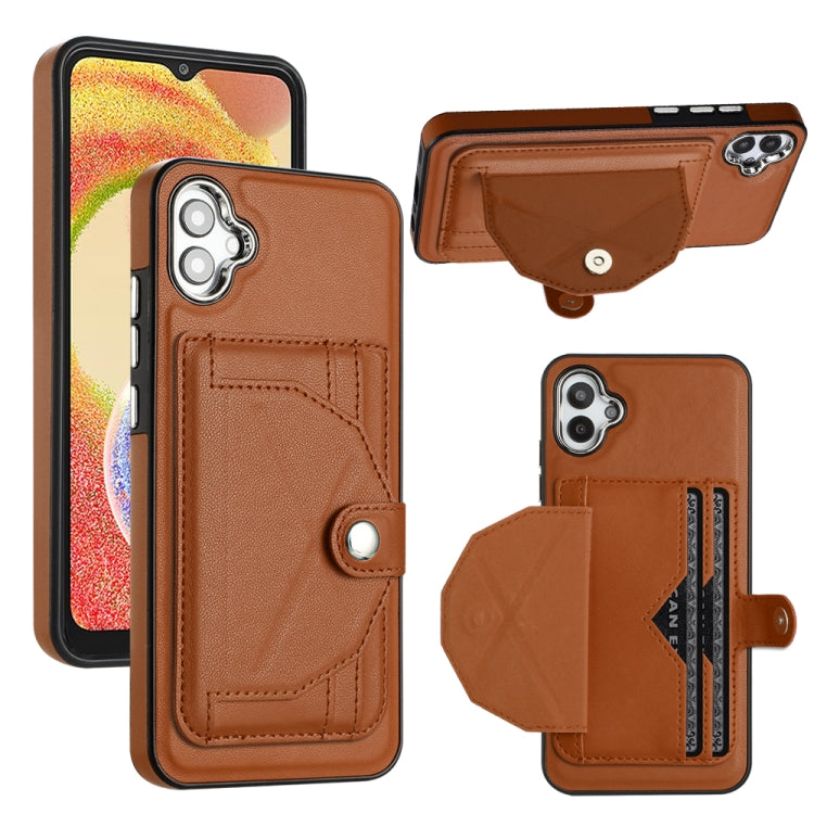 Shockproof Leather Phone Case with Card Holder, For Samsung Galaxy S24 Ultra 5G, For Samsung Galaxy S24+ 5G, For Samsung Galaxy S24 5G, For Samsung Galaxy A15, For Samsung Galaxy A05, For Samsung Galaxy A05s, For Samsung Galaxy A25 5G                  ...