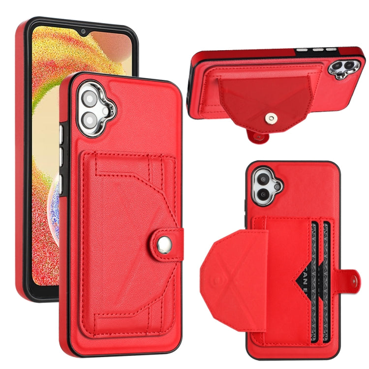 Shockproof Leather Phone Case with Card Holder, For Samsung Galaxy S24 Ultra 5G, For Samsung Galaxy S24+ 5G, For Samsung Galaxy S24 5G, For Samsung Galaxy A15, For Samsung Galaxy A05, For Samsung Galaxy A05s, For Samsung Galaxy A25 5G                  ...