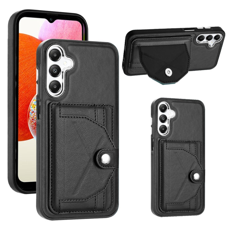 Shockproof Leather Phone Case with Card Holder, For Samsung Galaxy S24 Ultra 5G, For Samsung Galaxy S24+ 5G, For Samsung Galaxy S24 5G, For Samsung Galaxy A15, For Samsung Galaxy A05, For Samsung Galaxy A05s, For Samsung Galaxy A25 5G                  ...