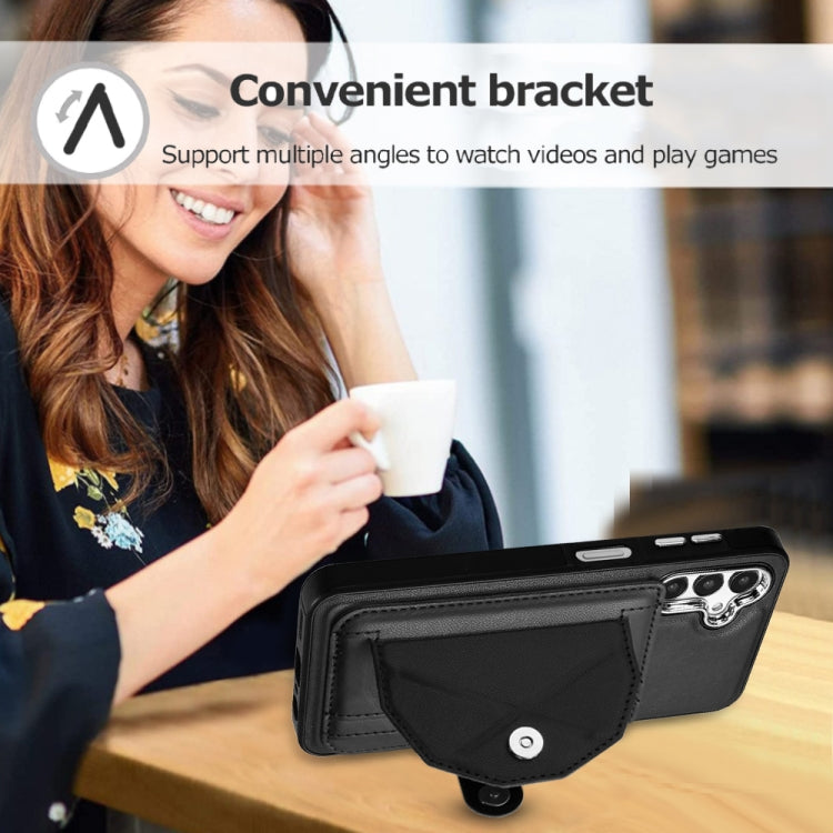 Shockproof Leather Phone Case with Card Holder, For Samsung Galaxy A24 4G
