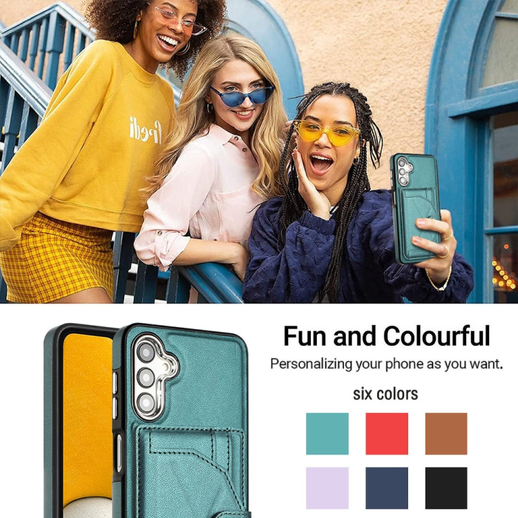 Shockproof Leather Phone Case with Card Holder, For Samsung Galaxy A24 4G