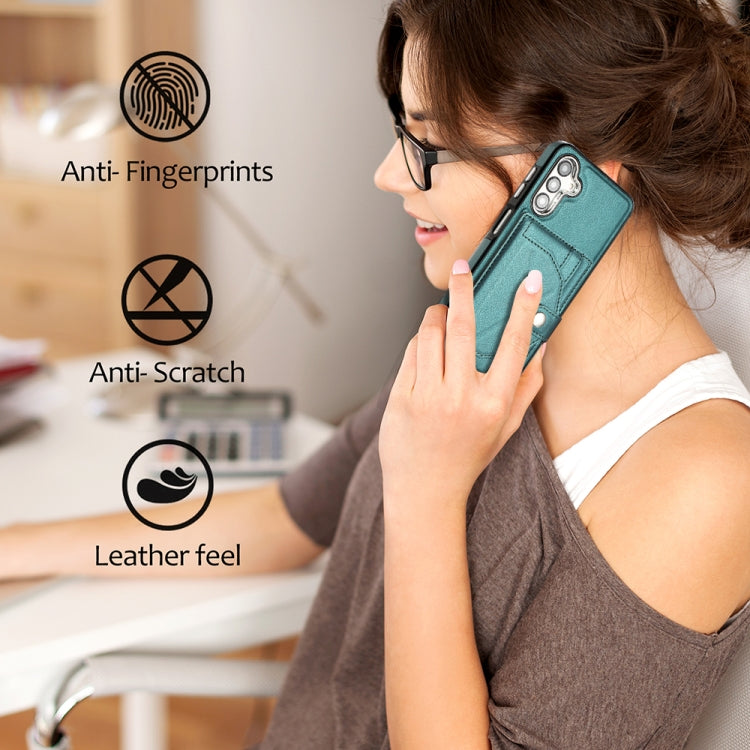 Shockproof Leather Phone Case with Card Holder, For Samsung Galaxy A24 4G
