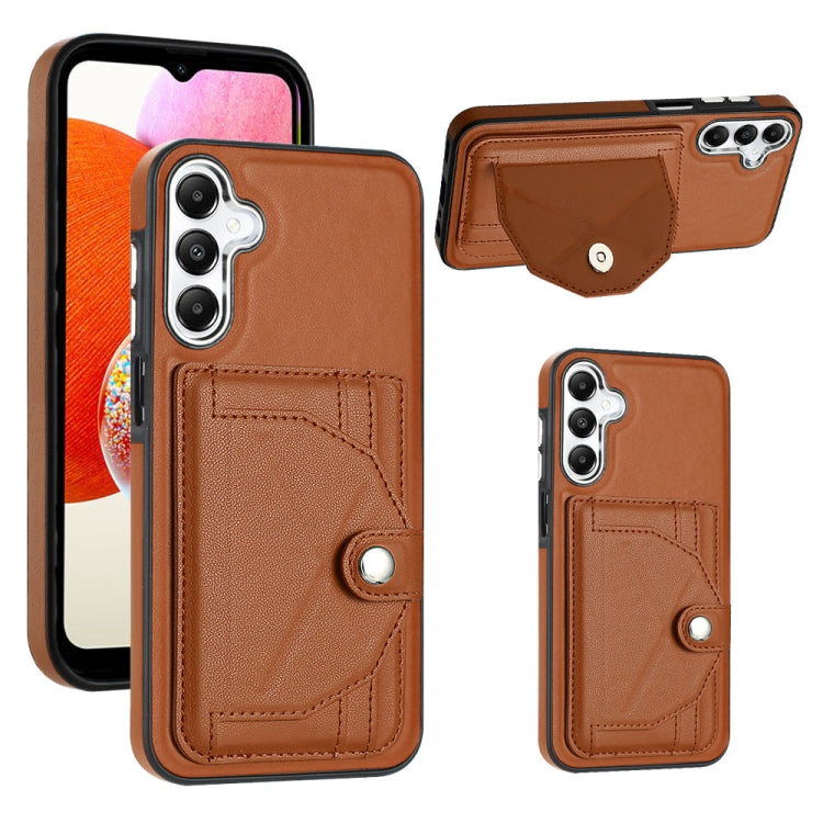 Shockproof Leather Phone Case with Card Holder, For Samsung Galaxy S24 Ultra 5G, For Samsung Galaxy S24+ 5G, For Samsung Galaxy S24 5G, For Samsung Galaxy A15, For Samsung Galaxy A05, For Samsung Galaxy A05s, For Samsung Galaxy A25 5G                  ...