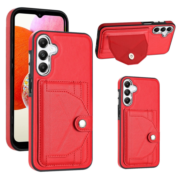 Shockproof Leather Phone Case with Card Holder, For Samsung Galaxy S24 Ultra 5G, For Samsung Galaxy S24+ 5G, For Samsung Galaxy S24 5G, For Samsung Galaxy A15, For Samsung Galaxy A05, For Samsung Galaxy A05s, For Samsung Galaxy A25 5G                  ...