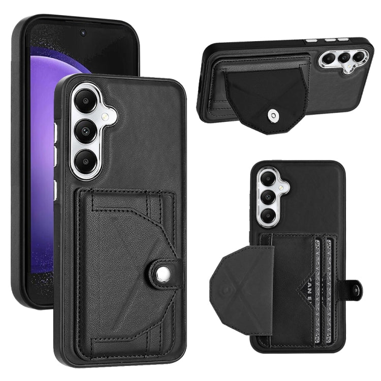 Shockproof Leather Phone Case with Card Holder, For Samsung Galaxy S24 Ultra 5G, For Samsung Galaxy S24+ 5G, For Samsung Galaxy S24 5G, For Samsung Galaxy A15, For Samsung Galaxy A05, For Samsung Galaxy A05s, For Samsung Galaxy A25 5G                  ...