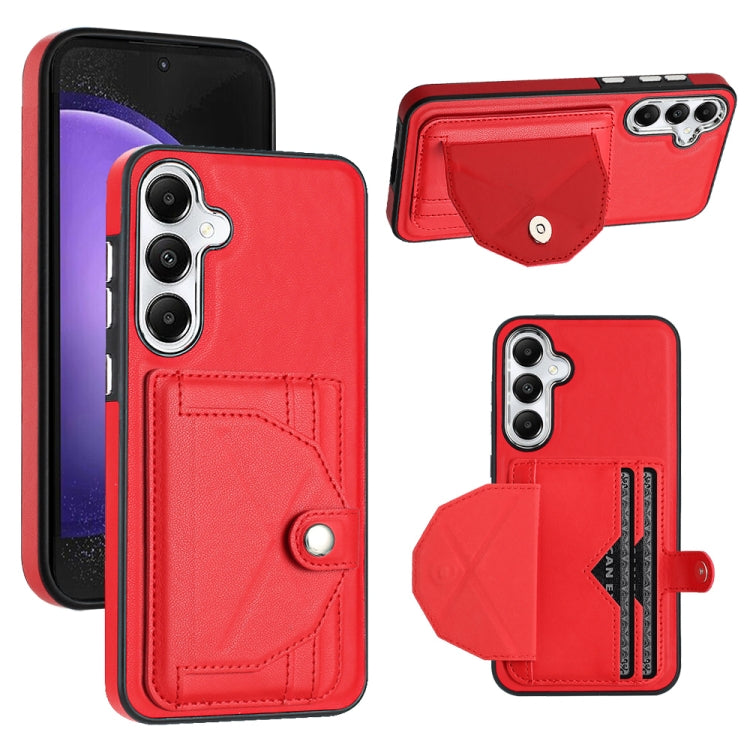 Shockproof Leather Phone Case with Card Holder, For Samsung Galaxy S24 Ultra 5G, For Samsung Galaxy S24+ 5G, For Samsung Galaxy S24 5G, For Samsung Galaxy A15, For Samsung Galaxy A05, For Samsung Galaxy A05s, For Samsung Galaxy A25 5G                  ...
