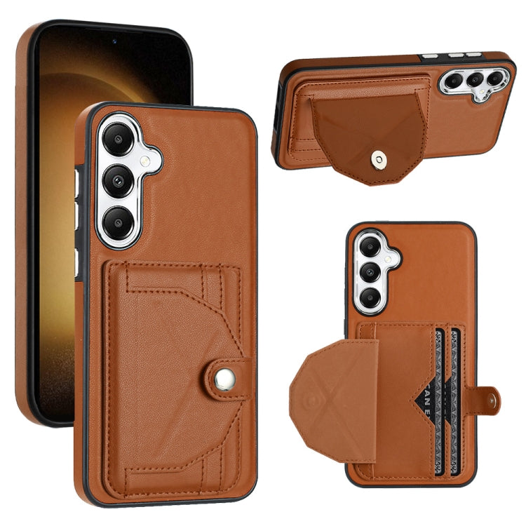 Shockproof Leather Phone Case with Card Holder, For Samsung Galaxy S24 Ultra 5G, For Samsung Galaxy S24+ 5G, For Samsung Galaxy S24 5G, For Samsung Galaxy A15, For Samsung Galaxy A05, For Samsung Galaxy A05s, For Samsung Galaxy A25 5G                  ...