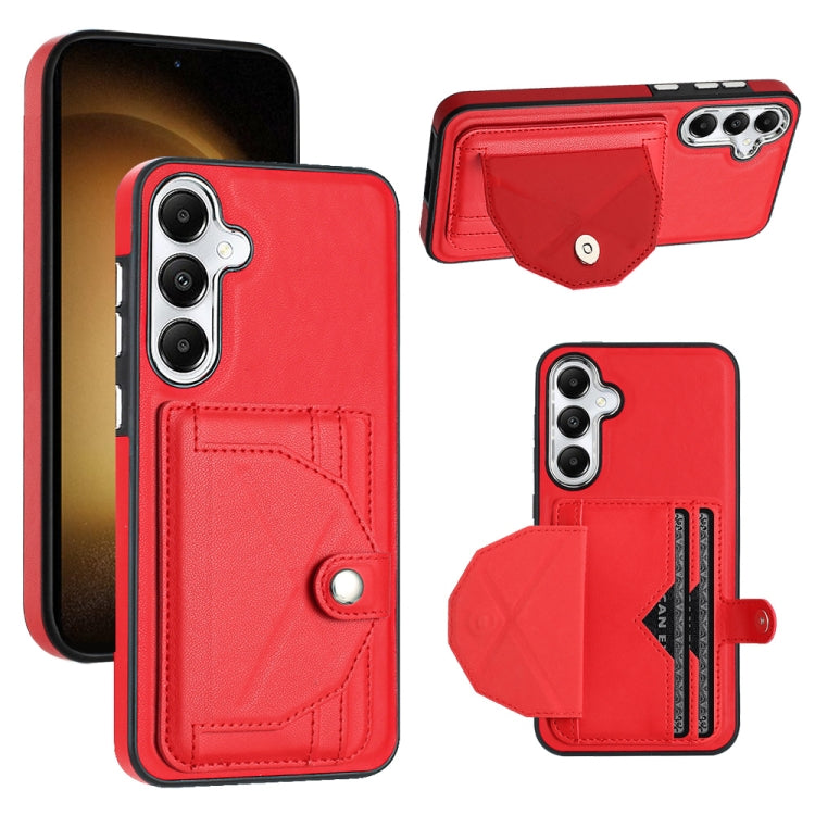 Shockproof Leather Phone Case with Card Holder, For Samsung Galaxy S24 Ultra 5G, For Samsung Galaxy S24+ 5G, For Samsung Galaxy S24 5G, For Samsung Galaxy A15, For Samsung Galaxy A05, For Samsung Galaxy A05s, For Samsung Galaxy A25 5G                  ...
