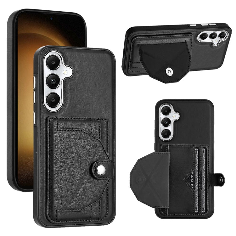 Shockproof Leather Phone Case with Card Holder, For Samsung Galaxy S24 Ultra 5G, For Samsung Galaxy S24+ 5G, For Samsung Galaxy S24 5G, For Samsung Galaxy A15, For Samsung Galaxy A05, For Samsung Galaxy A05s, For Samsung Galaxy A25 5G                  ...