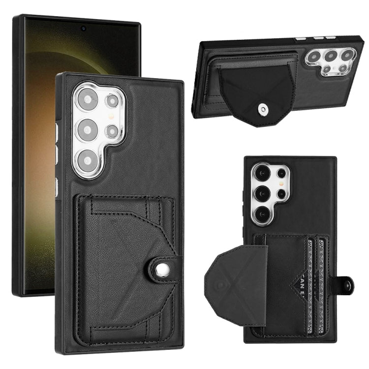Shockproof Leather Phone Case with Card Holder, For Samsung Galaxy S24 Ultra 5G, For Samsung Galaxy S24+ 5G, For Samsung Galaxy S24 5G, For Samsung Galaxy A15, For Samsung Galaxy A05, For Samsung Galaxy A05s, For Samsung Galaxy A25 5G                  ...