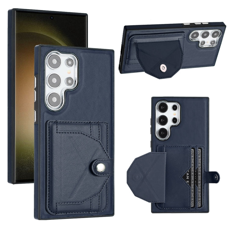 Shockproof Leather Phone Case with Card Holder, For Samsung Galaxy S24 Ultra 5G, For Samsung Galaxy S24+ 5G, For Samsung Galaxy S24 5G, For Samsung Galaxy A15, For Samsung Galaxy A05, For Samsung Galaxy A05s, For Samsung Galaxy A25 5G                  ...