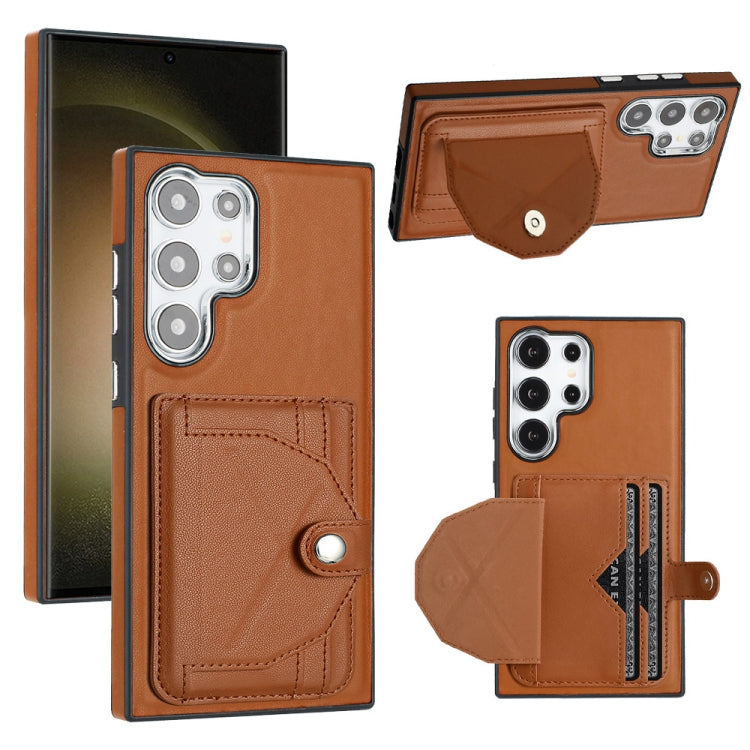 Shockproof Leather Phone Case with Card Holder, For Samsung Galaxy S24 Ultra 5G, For Samsung Galaxy S24+ 5G, For Samsung Galaxy S24 5G, For Samsung Galaxy A15, For Samsung Galaxy A05, For Samsung Galaxy A05s, For Samsung Galaxy A25 5G                  ...