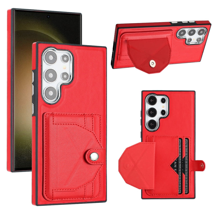 Shockproof Leather Phone Case with Card Holder, For Samsung Galaxy S24 Ultra 5G, For Samsung Galaxy S24+ 5G, For Samsung Galaxy S24 5G, For Samsung Galaxy A15, For Samsung Galaxy A05, For Samsung Galaxy A05s, For Samsung Galaxy A25 5G                  ...