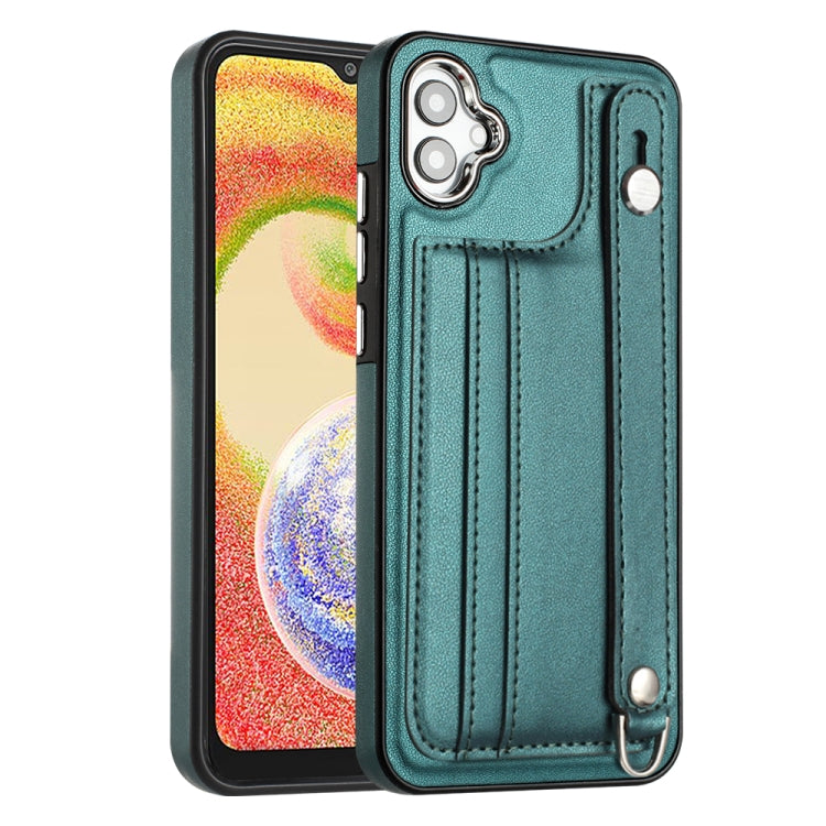 Shockproof Leather Phone Case with Wrist Strap, For Samsung Galaxy S24 Ultra 5G, For Samsung Galaxy S24+ 5G, For Samsung Galaxy S24 5G, For Samsung Galaxy A15, For Samsung Galaxy A05, For Samsung Galaxy A05s, For Samsung Galaxy A25 5G                  ...