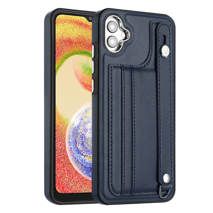 Shockproof Leather Phone Case with Wrist Strap, For Samsung Galaxy S24 Ultra 5G, For Samsung Galaxy S24+ 5G, For Samsung Galaxy S24 5G, For Samsung Galaxy A15, For Samsung Galaxy A05, For Samsung Galaxy A05s, For Samsung Galaxy A25 5G                  ...