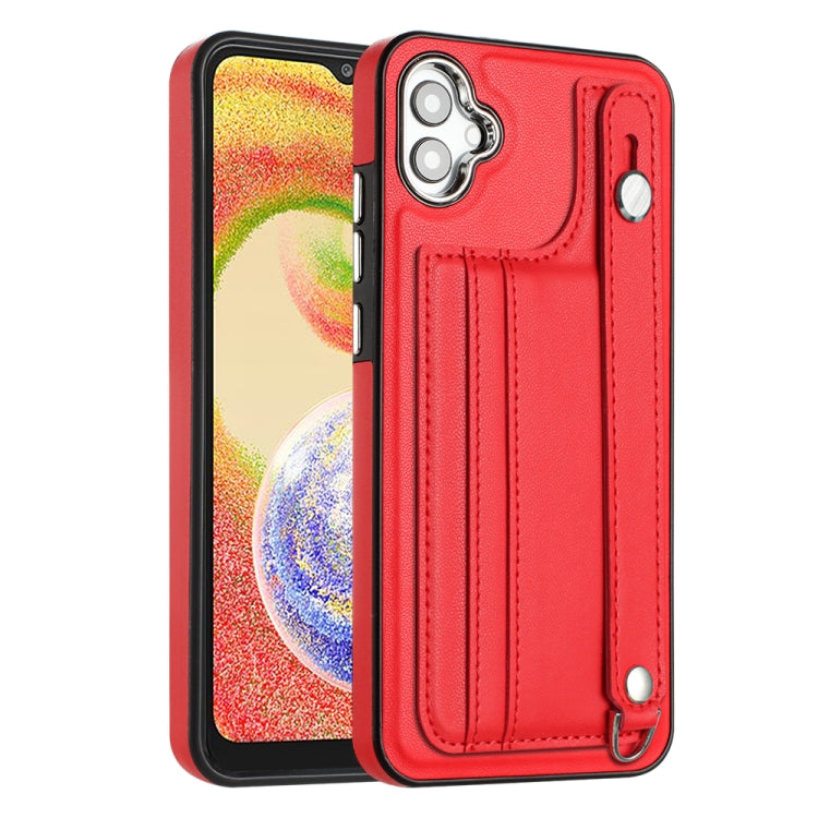 Shockproof Leather Phone Case with Wrist Strap, For Samsung Galaxy S24 Ultra 5G, For Samsung Galaxy S24+ 5G, For Samsung Galaxy S24 5G, For Samsung Galaxy A15, For Samsung Galaxy A05, For Samsung Galaxy A05s, For Samsung Galaxy A25 5G                  ...