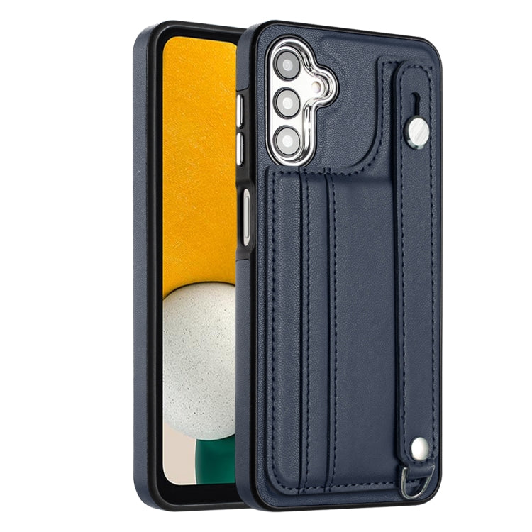Shockproof Leather Phone Case with Wrist Strap, For Samsung Galaxy S24 Ultra 5G, For Samsung Galaxy S24+ 5G, For Samsung Galaxy S24 5G, For Samsung Galaxy A15, For Samsung Galaxy A05, For Samsung Galaxy A05s, For Samsung Galaxy A25 5G                  ...