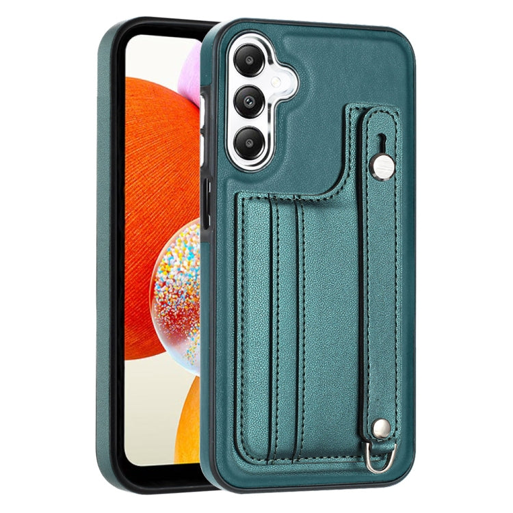 Shockproof Leather Phone Case with Wrist Strap, For Samsung Galaxy S24 Ultra 5G, For Samsung Galaxy S24+ 5G, For Samsung Galaxy S24 5G, For Samsung Galaxy A15, For Samsung Galaxy A05, For Samsung Galaxy A05s, For Samsung Galaxy A25 5G                  ...