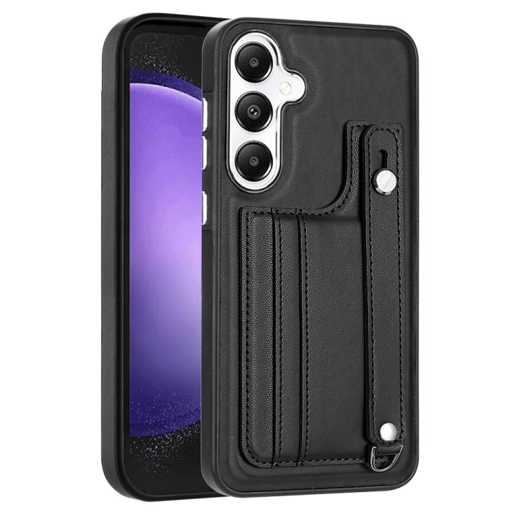 Shockproof Leather Phone Case with Wrist Strap, For Samsung Galaxy S24 Ultra 5G, For Samsung Galaxy S24+ 5G, For Samsung Galaxy S24 5G, For Samsung Galaxy A15, For Samsung Galaxy A05, For Samsung Galaxy A05s, For Samsung Galaxy A25 5G                  ...