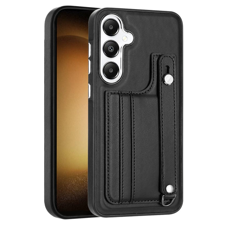 Shockproof Leather Phone Case with Wrist Strap, For Samsung Galaxy S24 Ultra 5G, For Samsung Galaxy S24+ 5G, For Samsung Galaxy S24 5G, For Samsung Galaxy A15, For Samsung Galaxy A05, For Samsung Galaxy A05s, For Samsung Galaxy A25 5G                  ...