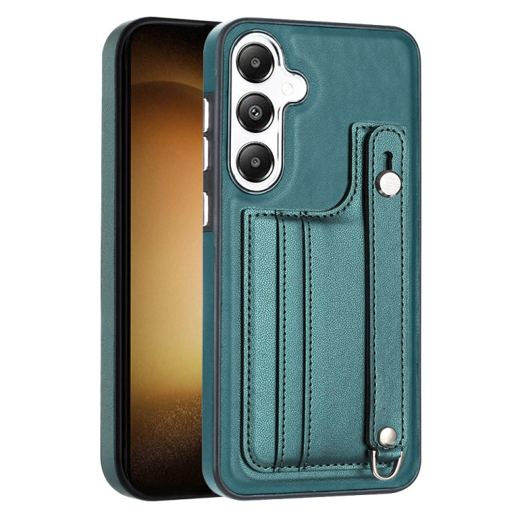Shockproof Leather Phone Case with Wrist Strap, For Samsung Galaxy S24 Ultra 5G, For Samsung Galaxy S24+ 5G, For Samsung Galaxy S24 5G, For Samsung Galaxy A15, For Samsung Galaxy A05, For Samsung Galaxy A05s, For Samsung Galaxy A25 5G                  ...