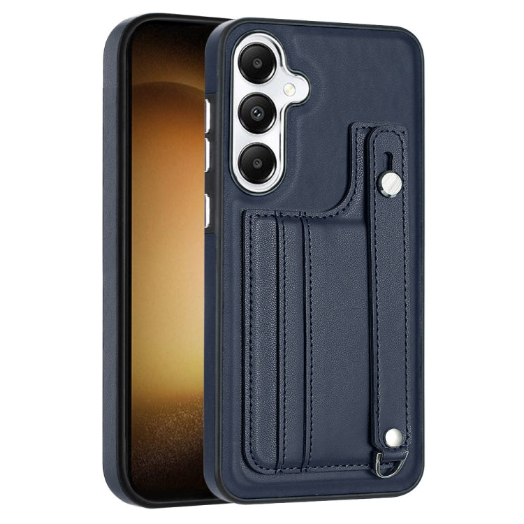 Shockproof Leather Phone Case with Wrist Strap, For Samsung Galaxy S24 Ultra 5G, For Samsung Galaxy S24+ 5G, For Samsung Galaxy S24 5G, For Samsung Galaxy A15, For Samsung Galaxy A05, For Samsung Galaxy A05s, For Samsung Galaxy A25 5G                  ...