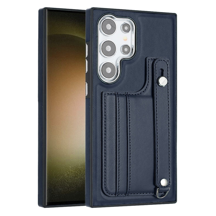 Shockproof Leather Phone Case with Wrist Strap, For Samsung Galaxy S24 Ultra 5G, For Samsung Galaxy S24+ 5G, For Samsung Galaxy S24 5G, For Samsung Galaxy A15, For Samsung Galaxy A05, For Samsung Galaxy A05s, For Samsung Galaxy A25 5G                  ...