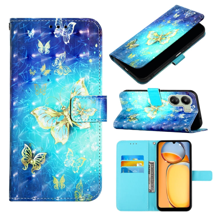 3D Painting Horizontal Flip Leather Phone Case, For Xiaomi Poco X6 Pro, For Xiaomi Redmi Note 13 5G Global, For Xiaomi Redmi 13C, For Xiaomi Redmi Note 13 Pro+ 5G, For Xiaomi Redmi Note 13 Pro 5G Global