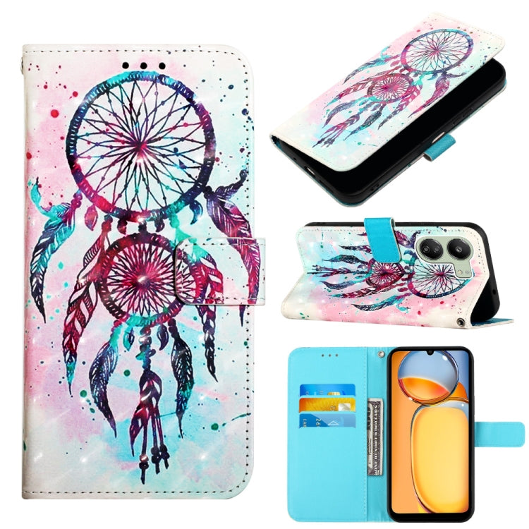3D Painting Horizontal Flip Leather Phone Case, For Xiaomi Poco X6 Pro, For Xiaomi Redmi Note 13 5G Global, For Xiaomi Redmi 13C, For Xiaomi Redmi Note 13 Pro+ 5G, For Xiaomi Redmi Note 13 Pro 5G Global