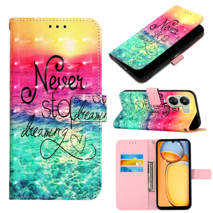 3D Painting Horizontal Flip Leather Phone Case, For Xiaomi Poco X6 Pro, For Xiaomi Redmi Note 13 5G Global, For Xiaomi Redmi 13C, For Xiaomi Redmi Note 13 Pro+ 5G, For Xiaomi Redmi Note 13 Pro 5G Global