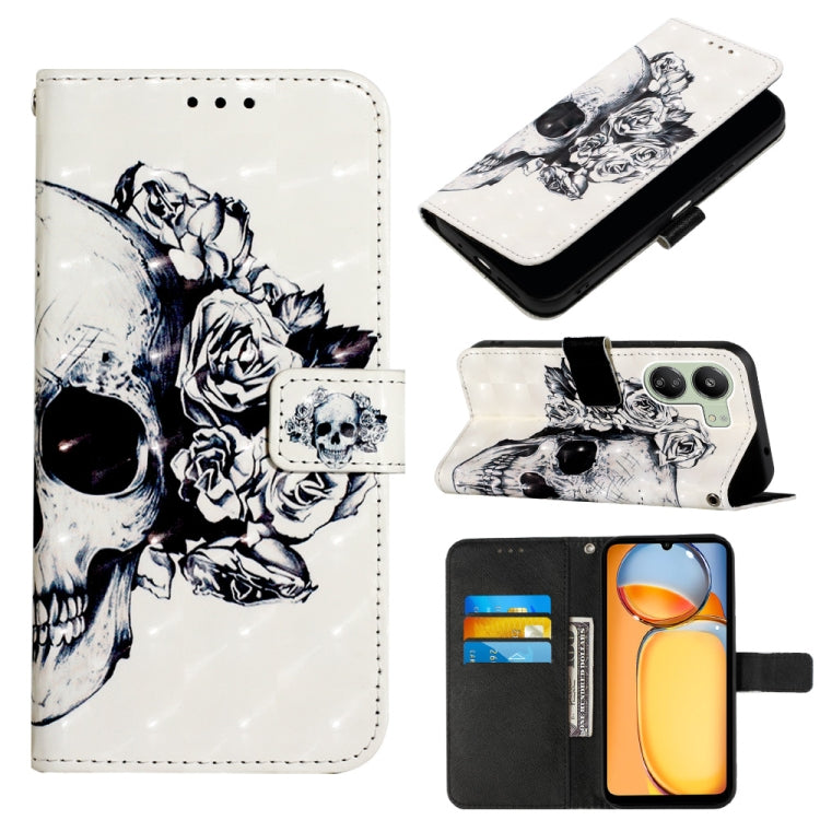 3D Painting Horizontal Flip Leather Phone Case, For Xiaomi Poco X6 Pro, For Xiaomi Redmi Note 13 5G Global, For Xiaomi Redmi 13C, For Xiaomi Redmi Note 13 Pro+ 5G, For Xiaomi Redmi Note 13 Pro 5G Global
