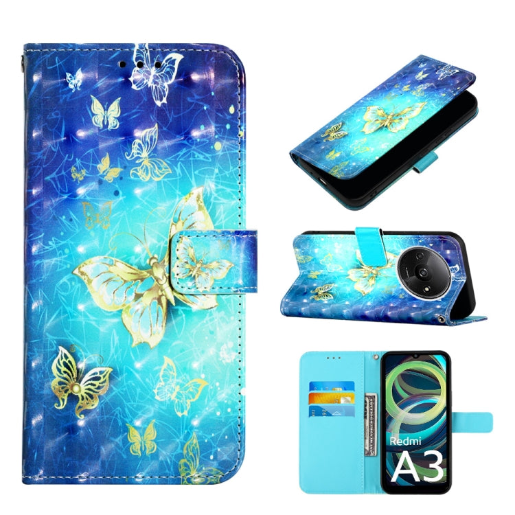 3D Painting Horizontal Flip Leather Phone Case, For Xiaomi Redmi 13 4G, For Xiaomi Poco M6 Pro 4G, For Xiaomi Redmi A3, For Xiaomi Redmi Note 13 Pro 4G Global, For Xiaomi Redmi Note 13 4G Global, For Xiaomi Redmi K70E