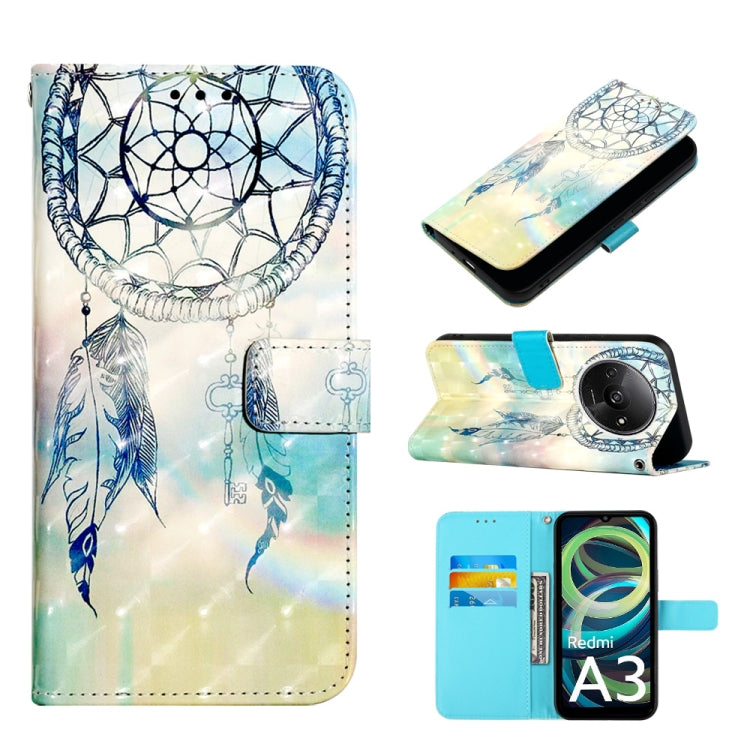 3D Painting Horizontal Flip Leather Phone Case, For Xiaomi Redmi 13 4G, For Xiaomi Poco M6 Pro 4G, For Xiaomi Redmi A3, For Xiaomi Redmi Note 13 Pro 4G Global, For Xiaomi Redmi Note 13 4G Global, For Xiaomi Redmi K70E