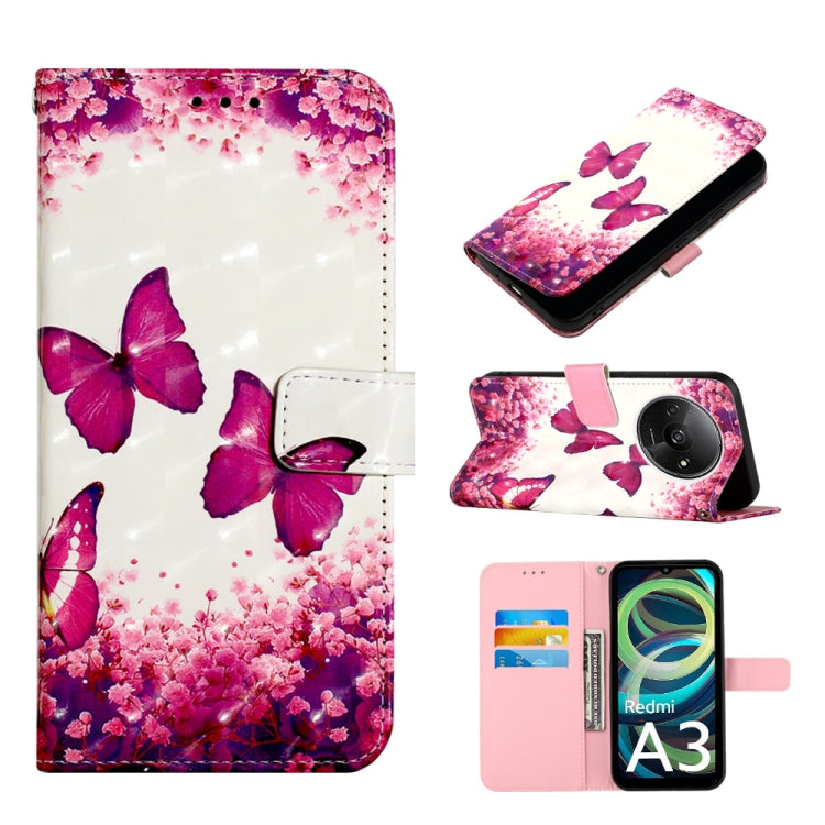 3D Painting Horizontal Flip Leather Phone Case, For Xiaomi Redmi 13 4G, For Xiaomi Poco M6 Pro 4G, For Xiaomi Redmi A3, For Xiaomi Redmi Note 13 Pro 4G Global, For Xiaomi Redmi Note 13 4G Global, For Xiaomi Redmi K70E