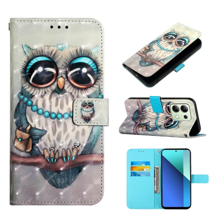 3D Painting Horizontal Flip Leather Phone Case, For Xiaomi Redmi 13 4G, For Xiaomi Poco M6 Pro 4G, For Xiaomi Redmi A3, For Xiaomi Redmi Note 13 Pro 4G Global, For Xiaomi Redmi Note 13 4G Global, For Xiaomi Redmi K70E