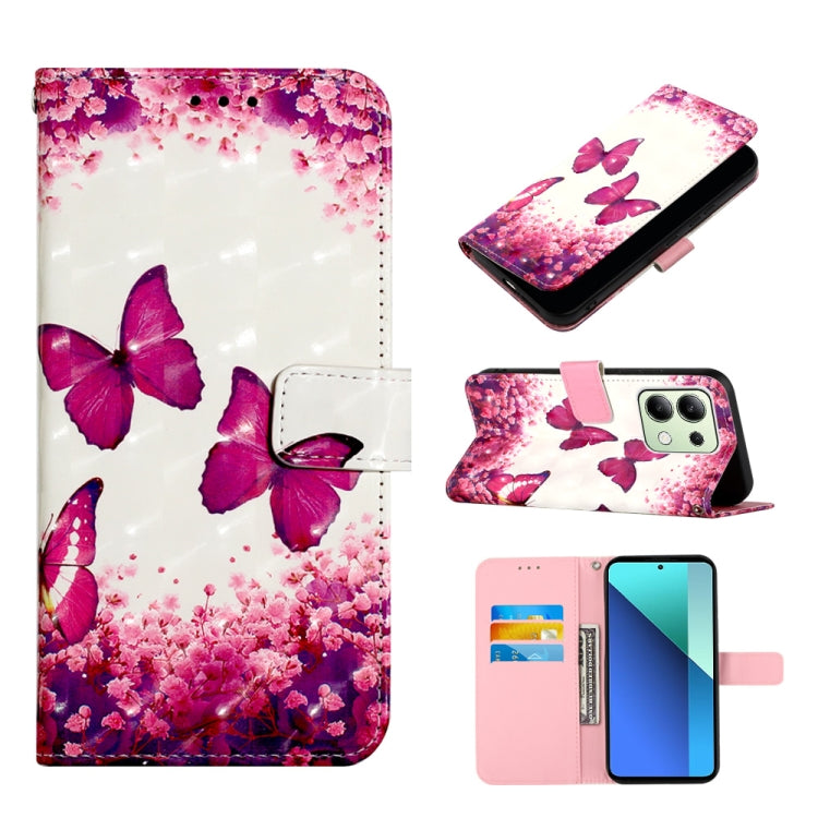 3D Painting Horizontal Flip Leather Phone Case, For Xiaomi Redmi 13 4G, For Xiaomi Poco M6 Pro 4G, For Xiaomi Redmi A3, For Xiaomi Redmi Note 13 Pro 4G Global, For Xiaomi Redmi Note 13 4G Global, For Xiaomi Redmi K70E
