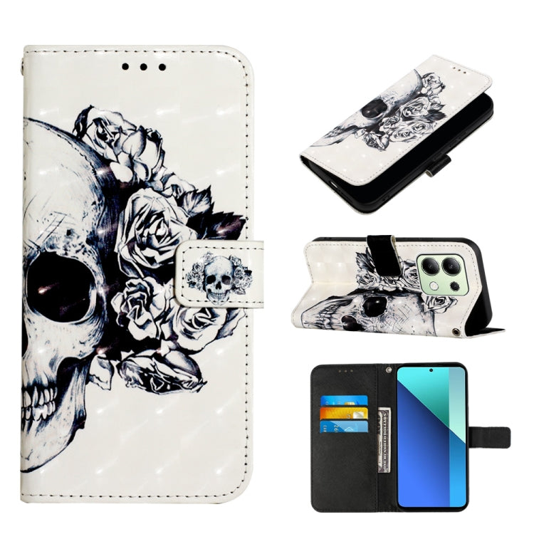 3D Painting Horizontal Flip Leather Phone Case, For Xiaomi Redmi 13 4G, For Xiaomi Poco M6 Pro 4G, For Xiaomi Redmi A3, For Xiaomi Redmi Note 13 Pro 4G Global, For Xiaomi Redmi Note 13 4G Global, For Xiaomi Redmi K70E