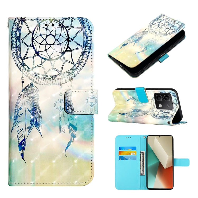 3D Painting Horizontal Flip Leather Phone Case, For Xiaomi Poco X6 Pro, For Xiaomi Redmi Note 13 5G Global, For Xiaomi Redmi 13C, For Xiaomi Redmi Note 13 Pro+ 5G, For Xiaomi Redmi Note 13 Pro 5G Global