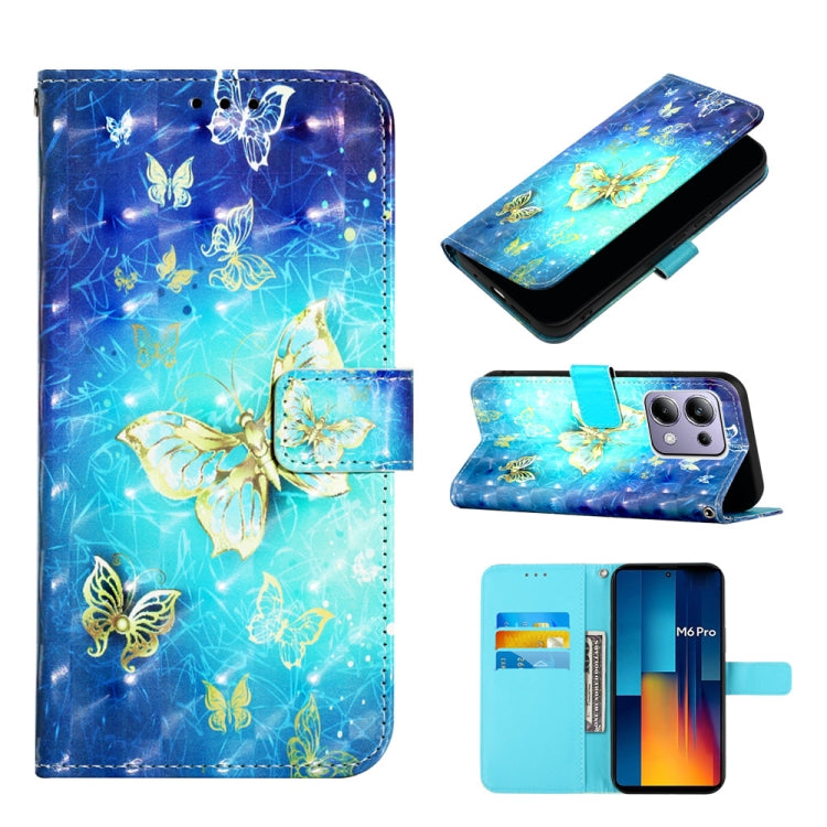 3D Painting Horizontal Flip Leather Phone Case, For Xiaomi Redmi 13 4G, For Xiaomi Poco M6 Pro 4G, For Xiaomi Redmi A3, For Xiaomi Redmi Note 13 Pro 4G Global, For Xiaomi Redmi Note 13 4G Global, For Xiaomi Redmi K70E