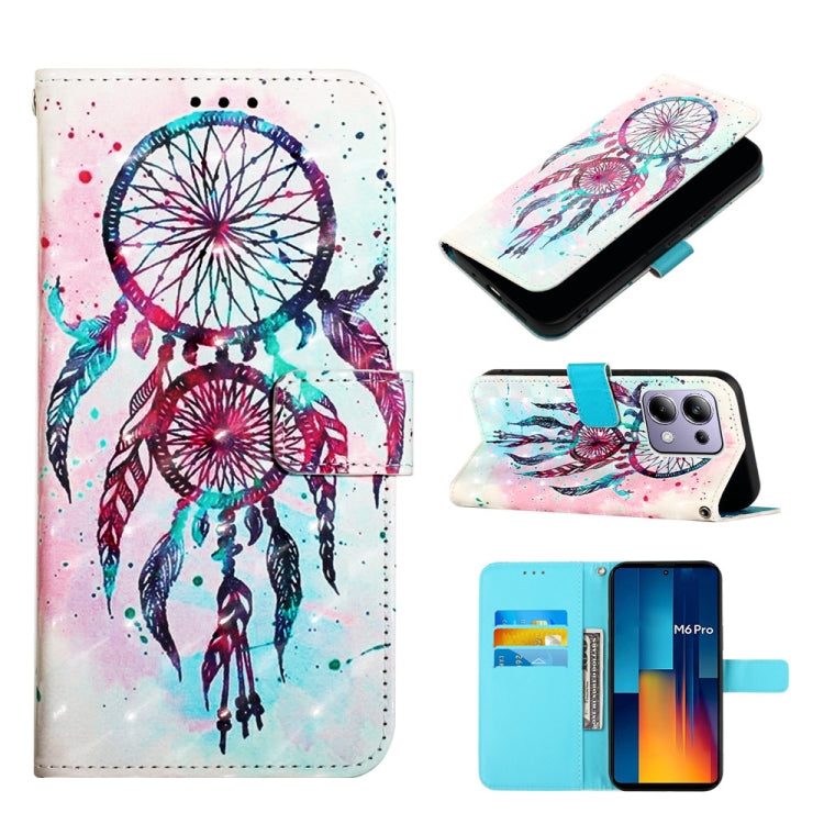 3D Painting Horizontal Flip Leather Phone Case, For Xiaomi Redmi 13 4G, For Xiaomi Poco M6 Pro 4G, For Xiaomi Redmi A3, For Xiaomi Redmi Note 13 Pro 4G Global, For Xiaomi Redmi Note 13 4G Global, For Xiaomi Redmi K70E