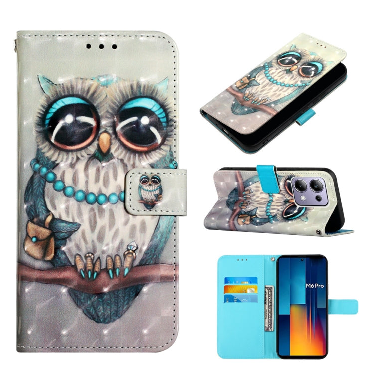 3D Painting Horizontal Flip Leather Phone Case, For Xiaomi Redmi 13 4G, For Xiaomi Poco M6 Pro 4G, For Xiaomi Redmi A3, For Xiaomi Redmi Note 13 Pro 4G Global, For Xiaomi Redmi Note 13 4G Global, For Xiaomi Redmi K70E