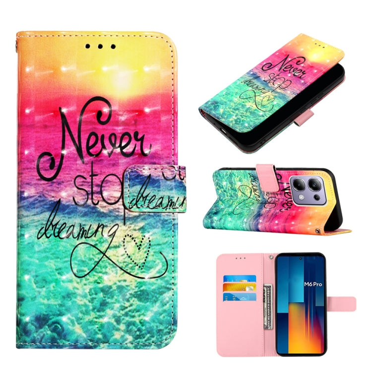 3D Painting Horizontal Flip Leather Phone Case, For Xiaomi Redmi 13 4G, For Xiaomi Poco M6 Pro 4G, For Xiaomi Redmi A3, For Xiaomi Redmi Note 13 Pro 4G Global, For Xiaomi Redmi Note 13 4G Global, For Xiaomi Redmi K70E