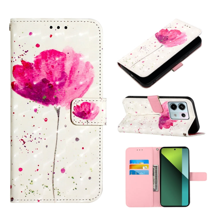 3D Painting Horizontal Flip Leather Phone Case, For Xiaomi Poco X6 Pro, For Xiaomi Redmi Note 13 5G Global, For Xiaomi Redmi 13C, For Xiaomi Redmi Note 13 Pro+ 5G, For Xiaomi Redmi Note 13 Pro 5G Global